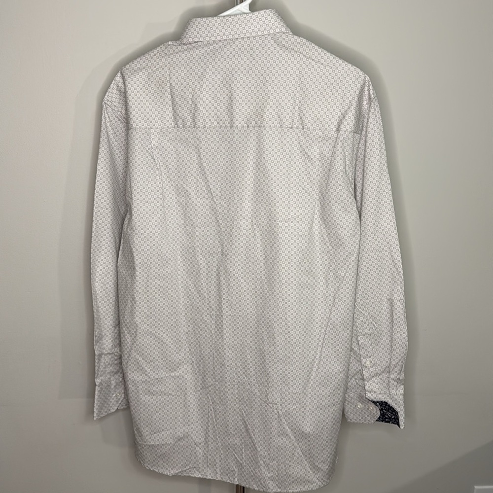 NWT Nick Graham modern fit button up 16-16.5 32-33. Gray pattern - Picture 3 of 7